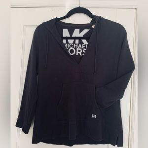 Michael Kors Black Cotton Pullover Hoodie